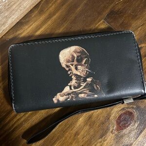 Black Skeleton Design Men's Wallet
